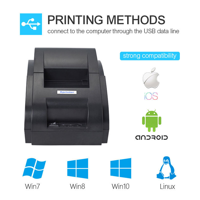 طابعة إيصالات حرارية محمولة صغ - مراجعة Bluetooth Portable Thermal Receipt Printer 58Mm وسعره