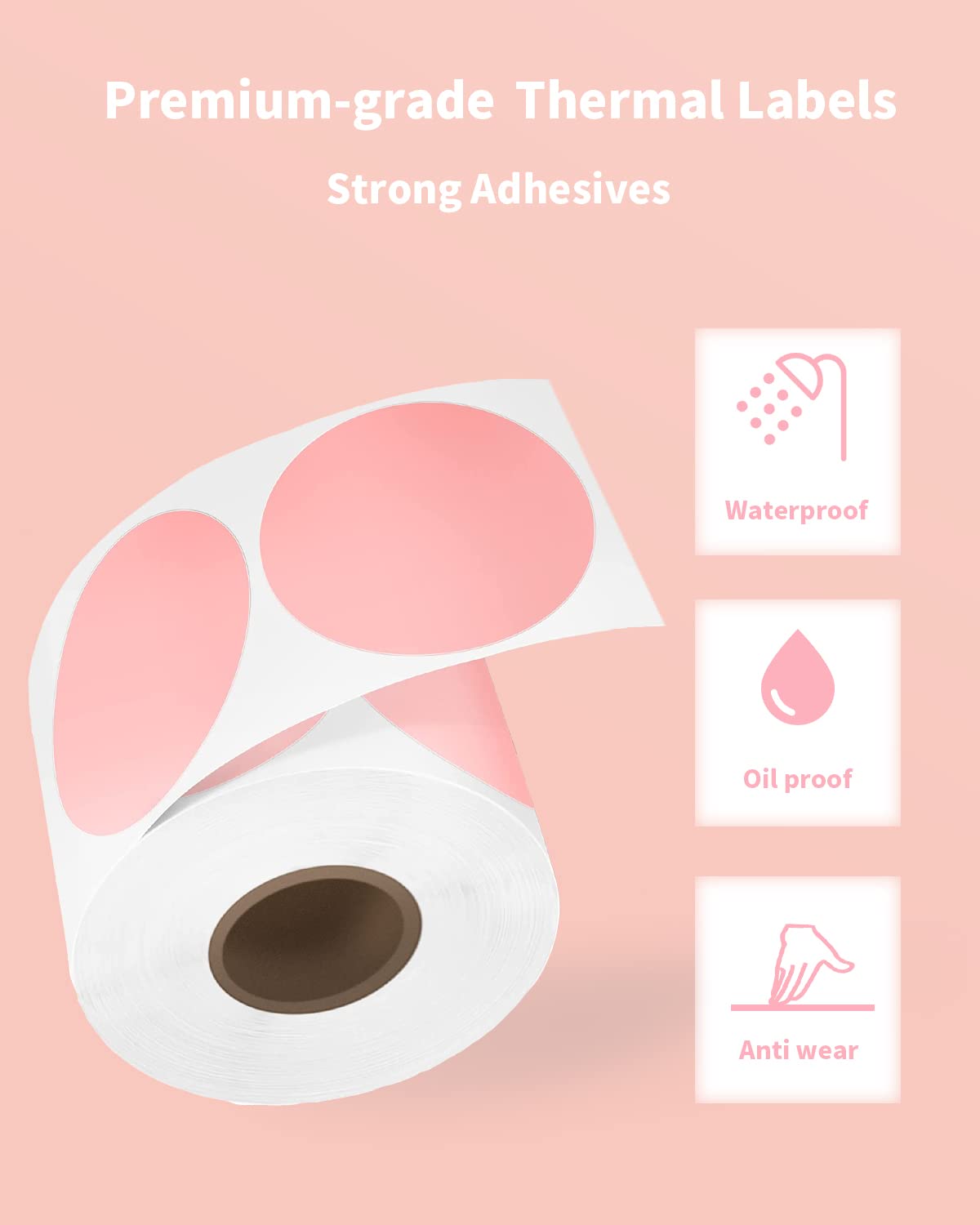 Phomemo PM241 ملصق ملصق طابعة  - مراجعة Round Sticker Thermal Labels Colored وسعره