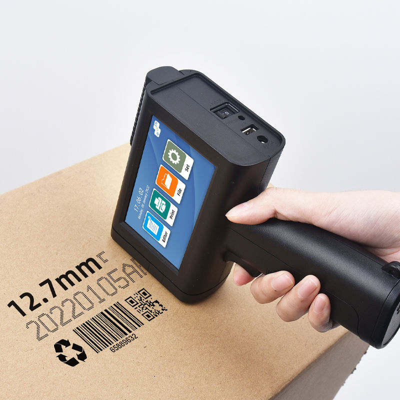 طابعة نافثة للحبر محمولة باليد - مراجعة Handheld Inkjet Date Code Printer Gun وسعره