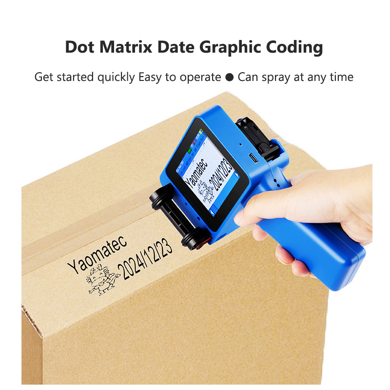 X1760 12.7 مللي متر TIJ تاريخ  - مراجعة Handheld Inkjet Date Code Printer Gun وسعره